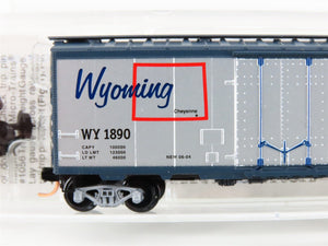 N Scale Micro-Trains MTL 21379 WY Wyoming State 40' Plug Door Box Car #1890
