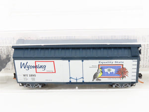 N Scale Micro-Trains MTL 21379 WY Wyoming State 40' Plug Door Box Car #1890