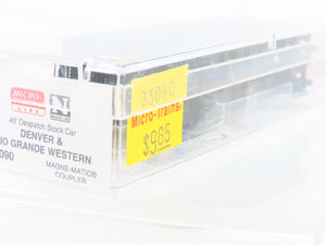 N Scale Micro-Trains MTL 35090 D&RGW Rio Grande 40' Despatch Stock Car #36419