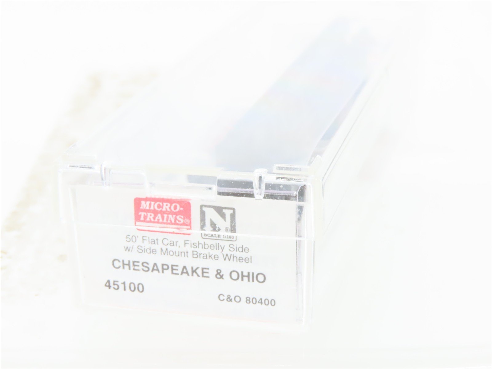 N Scale Micro-Trains MTL 45100 C&O Chesapeake & Ohio 50' Flat Car #80400