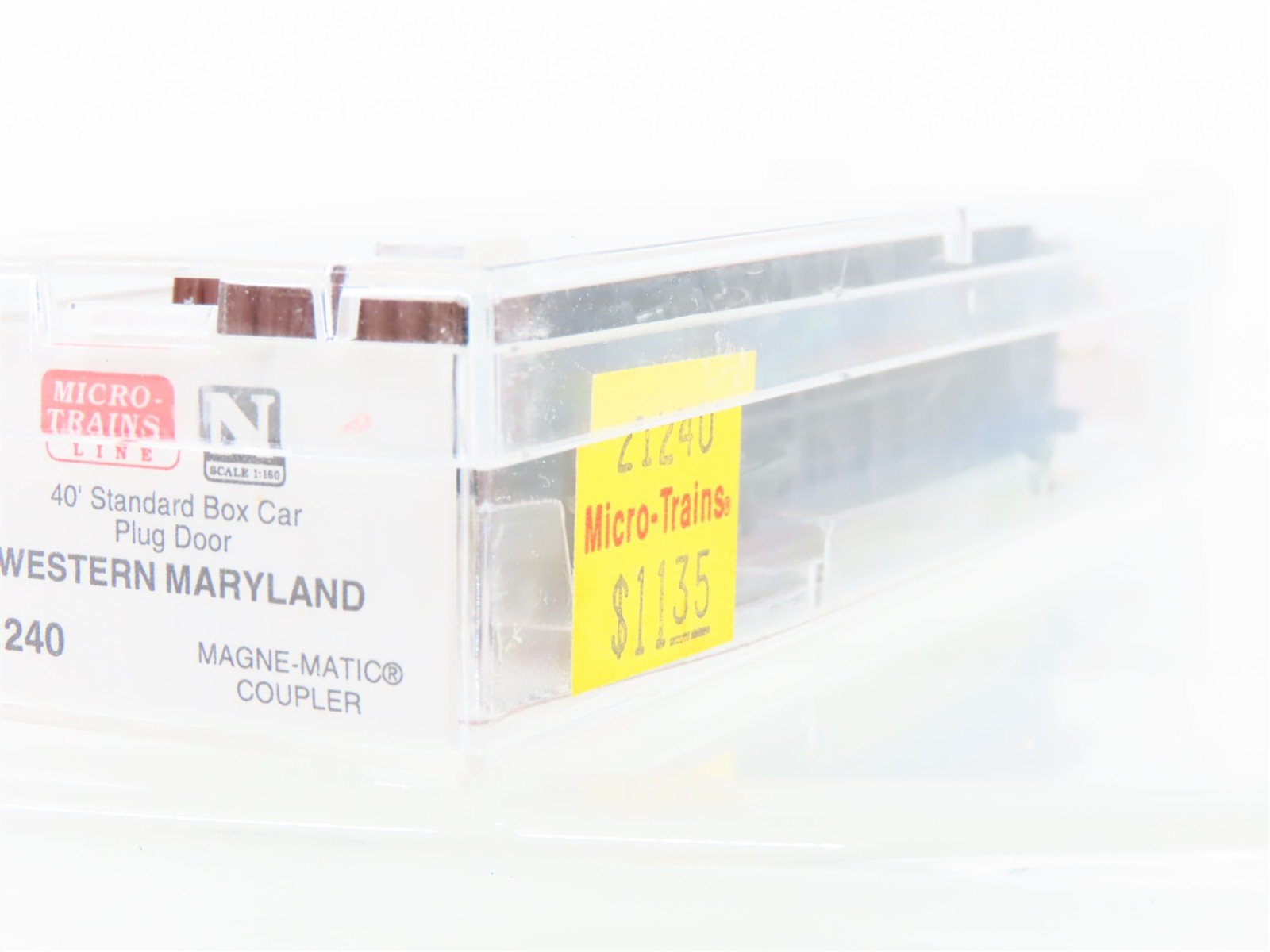 N Scale Micro-Trains MTL 21240 WMRX Western Maryland 40' Plug Door Box Car #14