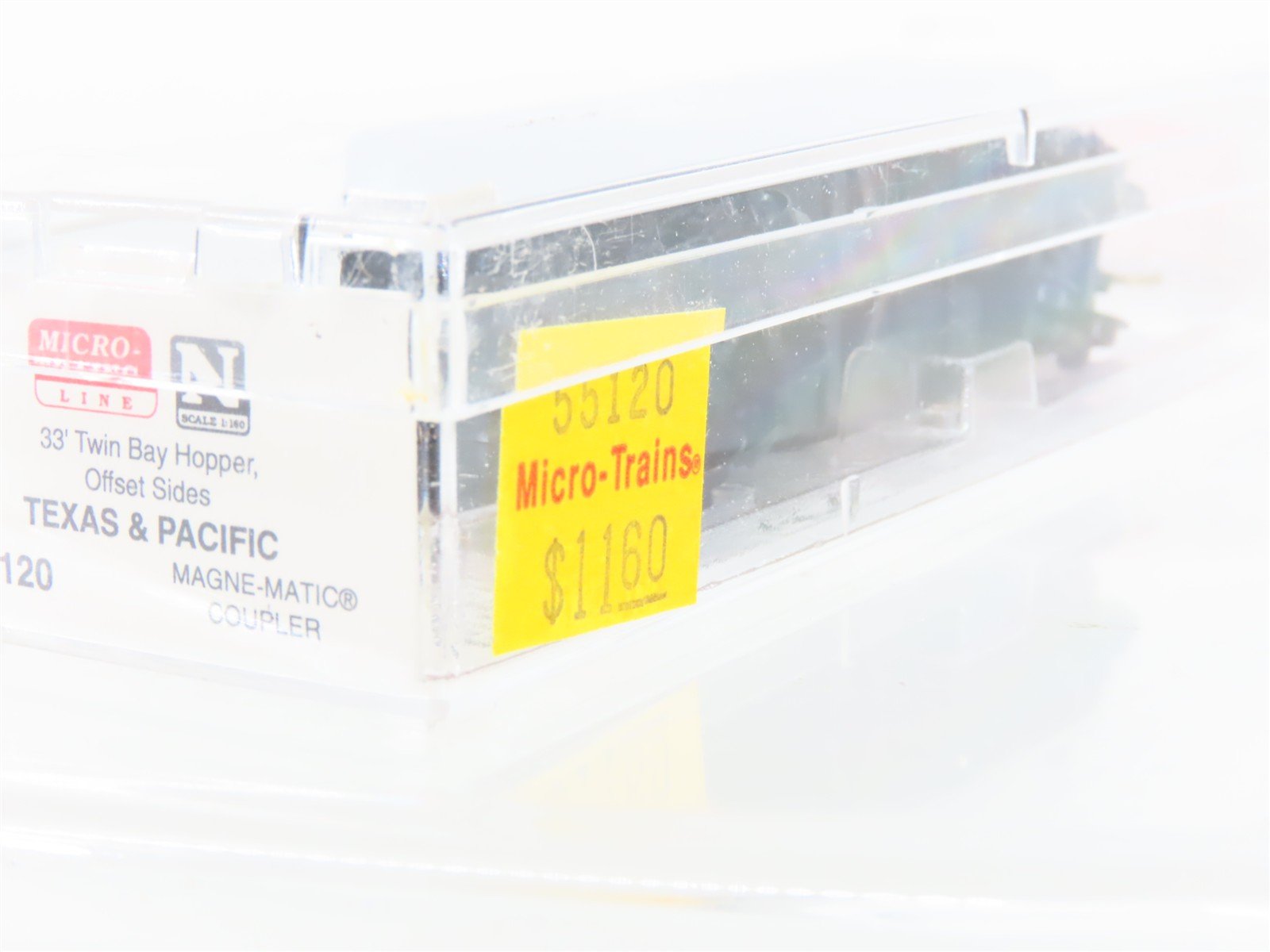 N Scale Micro-Trains MTL 55120 T&P Texas & Pacific 33' 2-Bay Open Hopper #9006