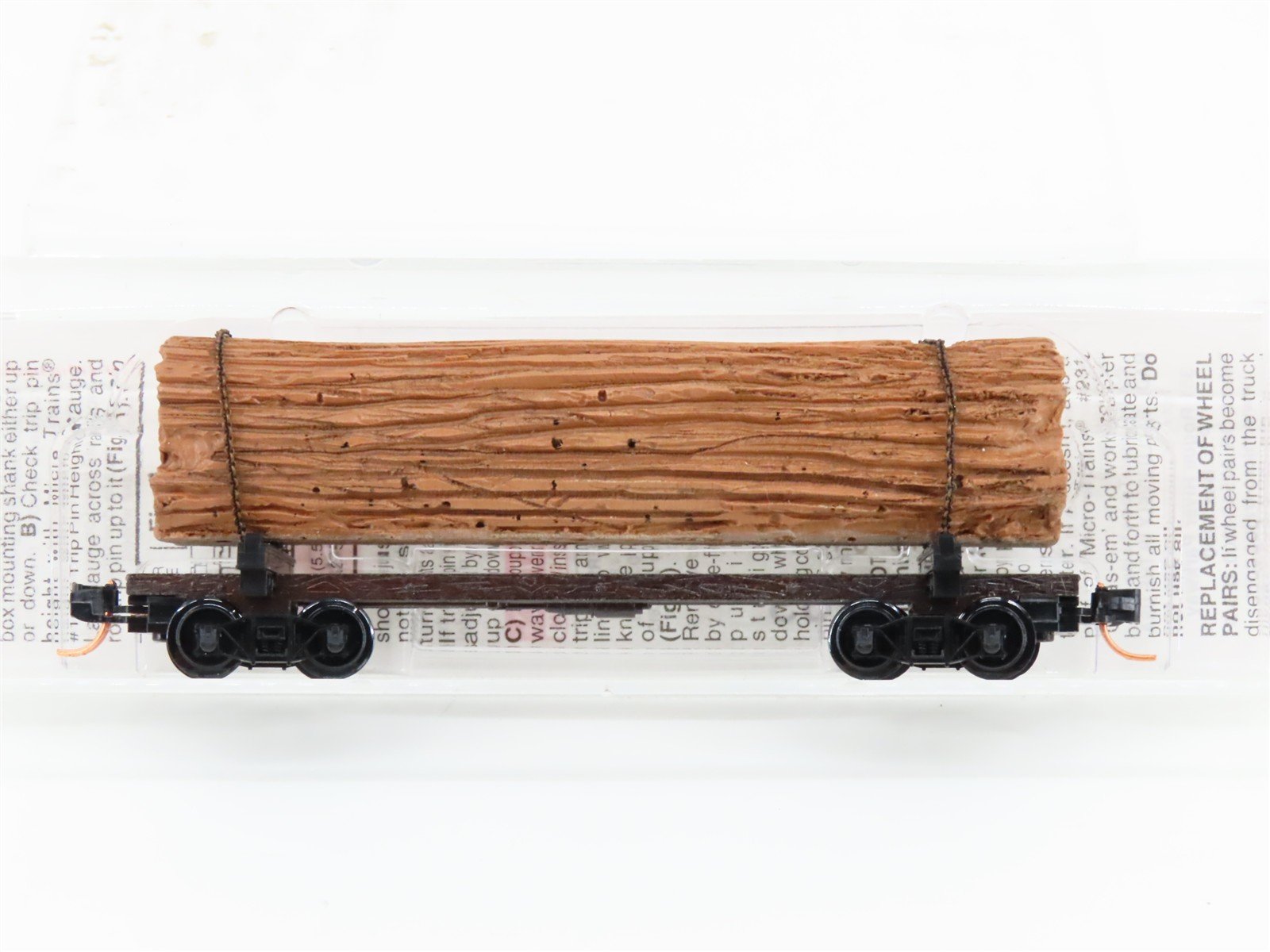 N Scale Micro-Trains MTL 113030 40' Skeleton Log Car w/ Log Load #3
