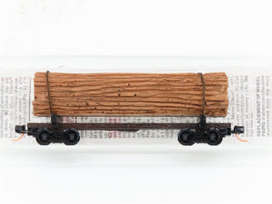 N Scale Micro-Trains MTL 113030 40' Skeleton Log Car w/ Log Load #3