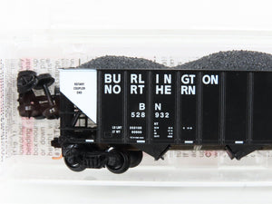 N Micro-Trains MTL 108110 BN Burlington Northern 3-Bay Hopper #528932 w/ Load