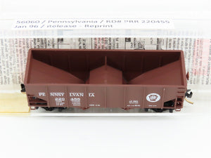 N Scale Micro-Trains MTL 56060 PRR Pennsylvania Railroad 2-Bay Hopper #220455