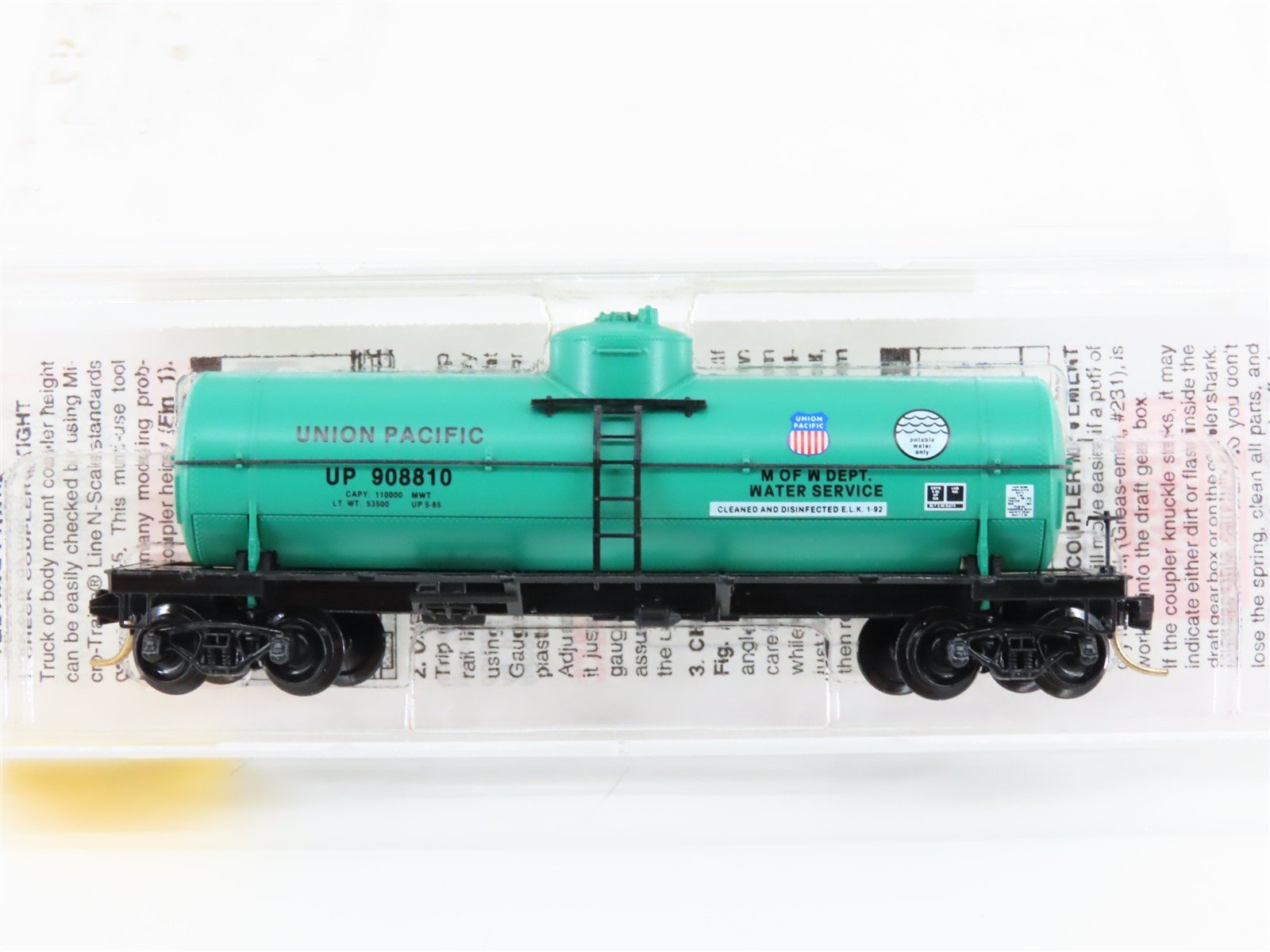 N Scale Micro-Trains MTL 65340 UP Union Pacific 39' Single Dome Tank Car #908810