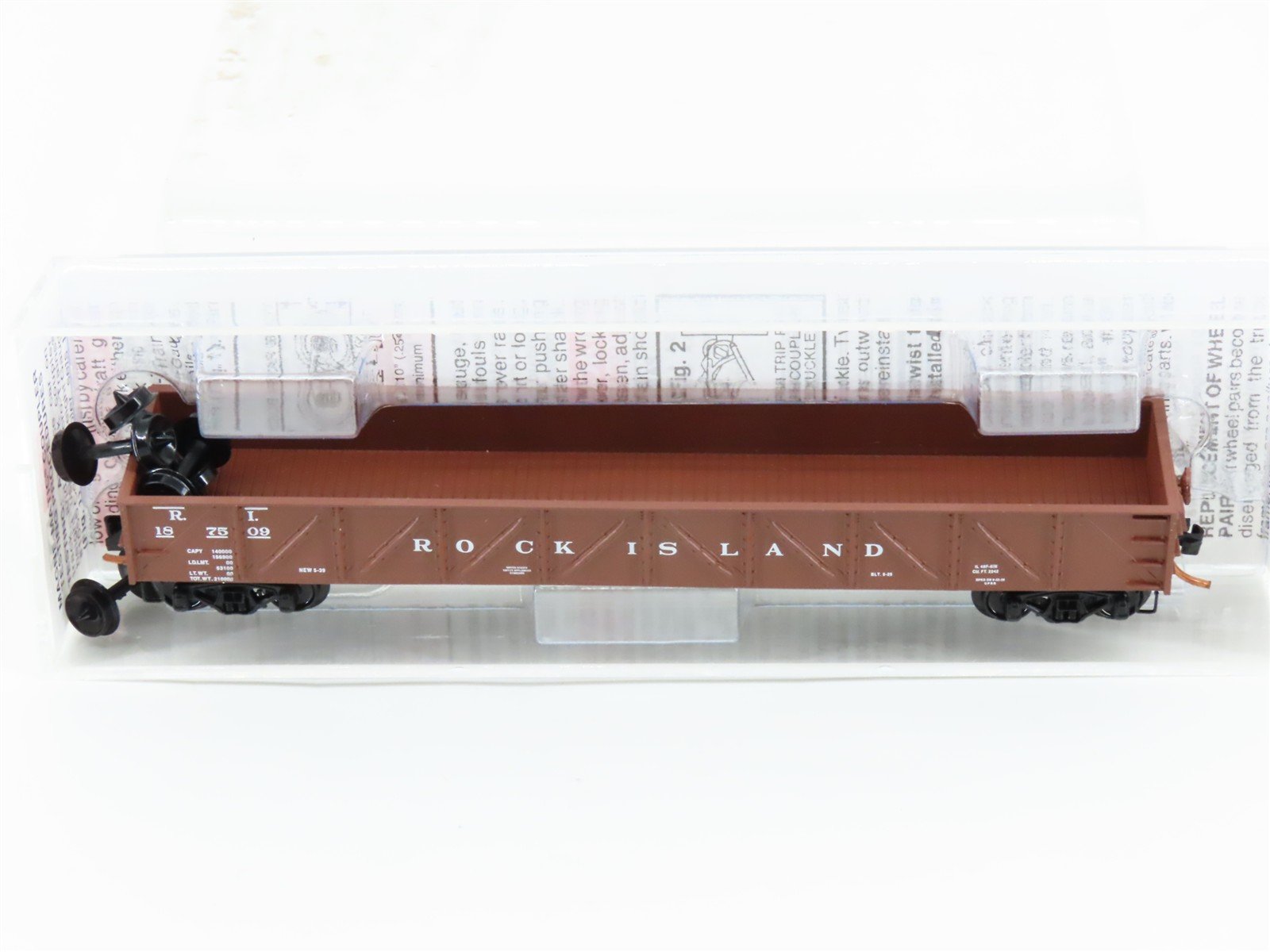 N Scale Micro-Trains MTL 61010 RI Rock Island 50' Open Gondola #187509