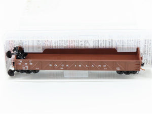 N Scale Micro-Trains MTL 61010 RI Rock Island 50' Open Gondola #187509