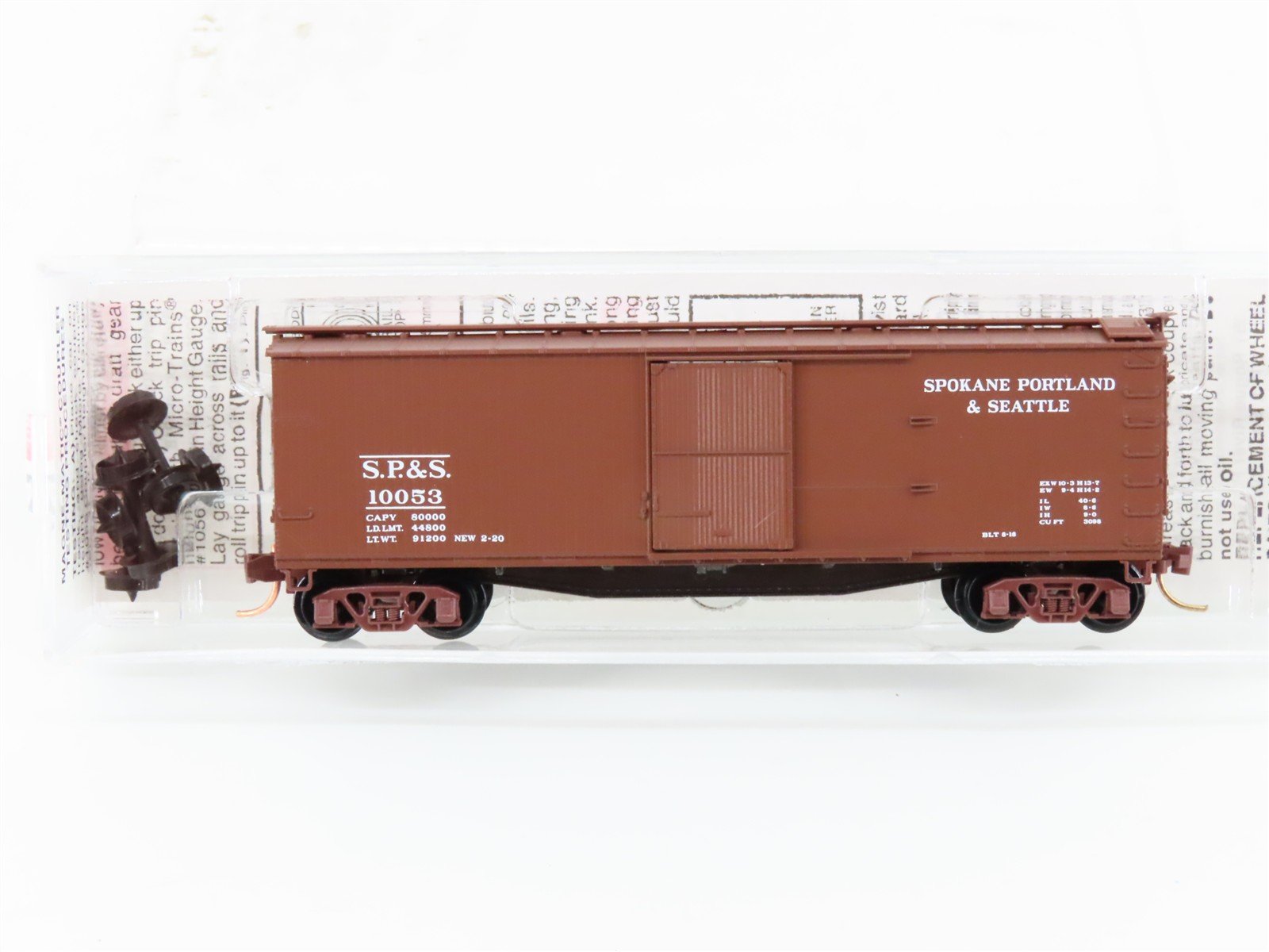 N Micro-Trains MTL 39230 SP&S Spokane Portland & Seattle 40' Box Car #10053