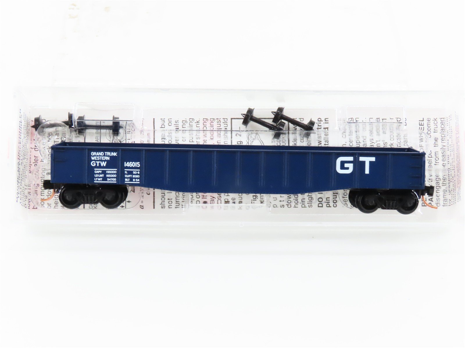 N Scale Micro-Trains MTL 46120 GTW Grand Trunk Western 50' Gondola #146015
