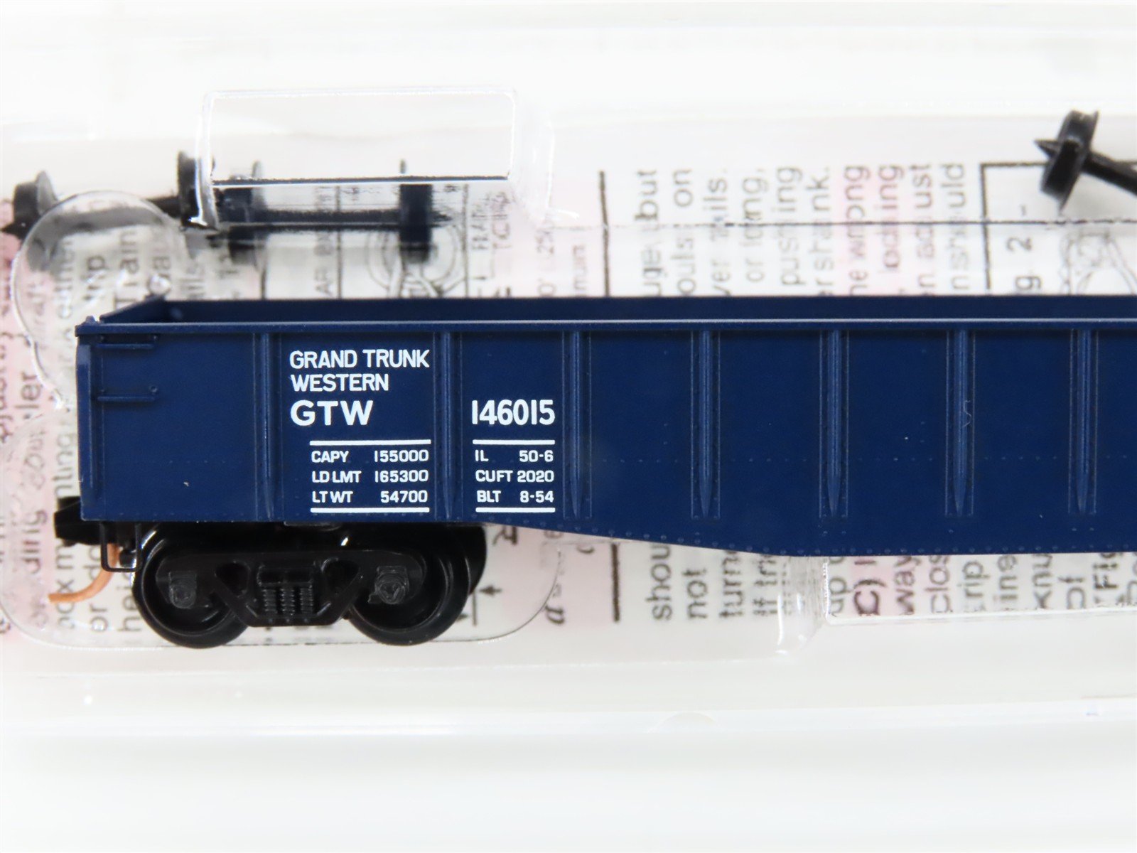 N Scale Micro-Trains MTL 46120 GTW Grand Trunk Western 50' Gondola #146015
