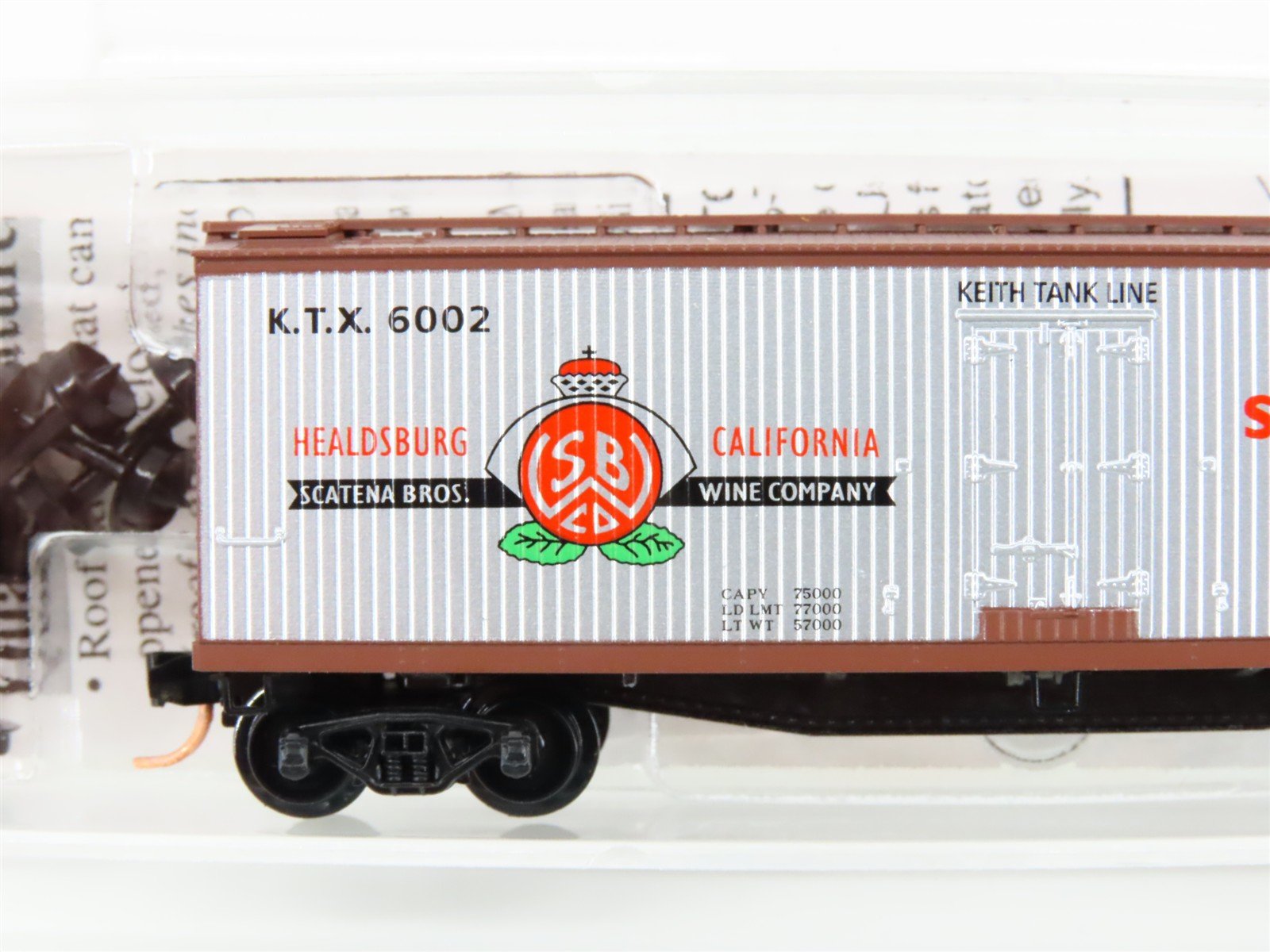 N Scale Micro-Trains MTL 49070 KTX Keith Tank Line 40' Wood Reefer #6002