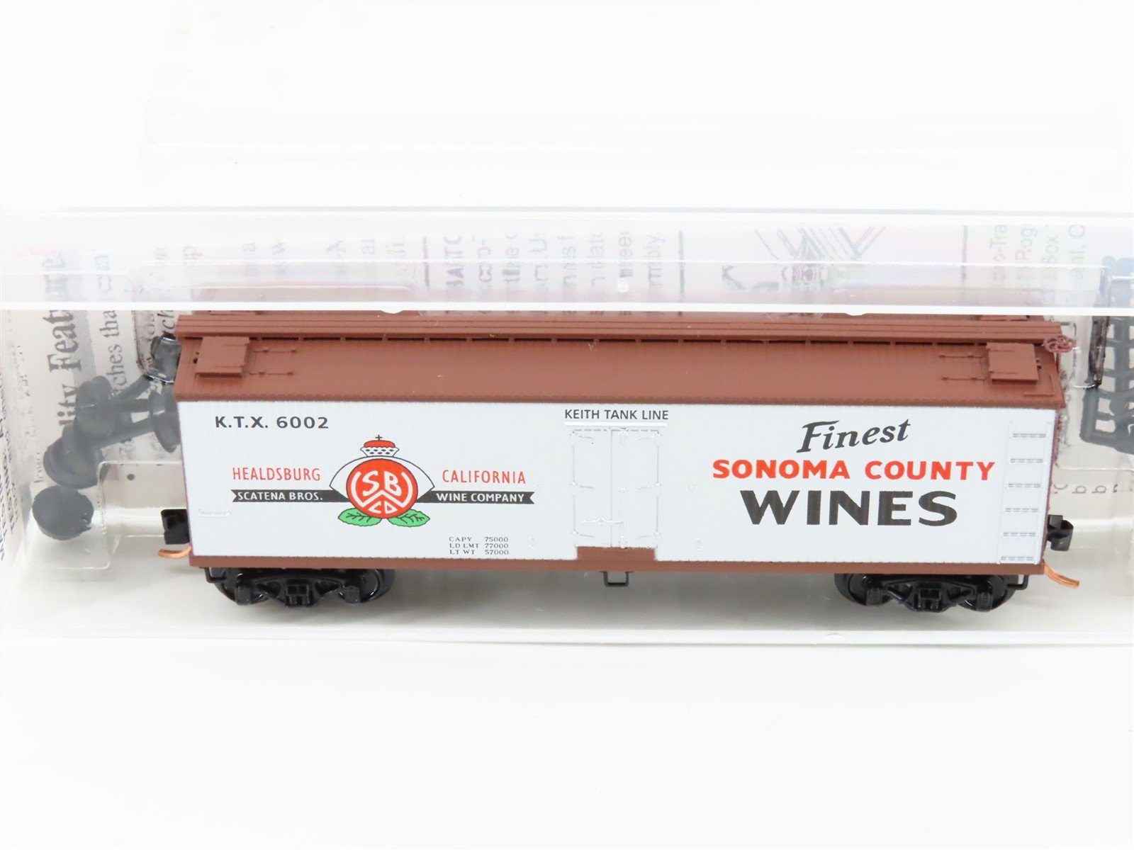 N Scale Micro-Trains MTL 49070 KTX Keith Tank Line 40' Wood Reefer #6002