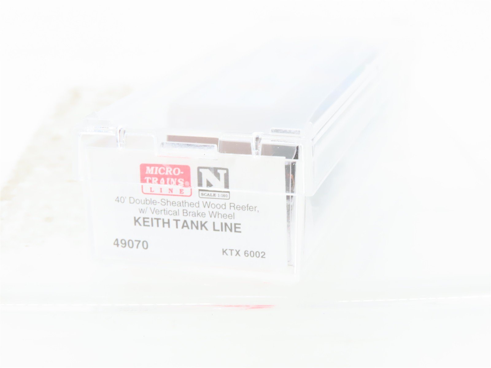 N Scale Micro-Trains MTL 49070 KTX Keith Tank Line 40' Wood Reefer #6002