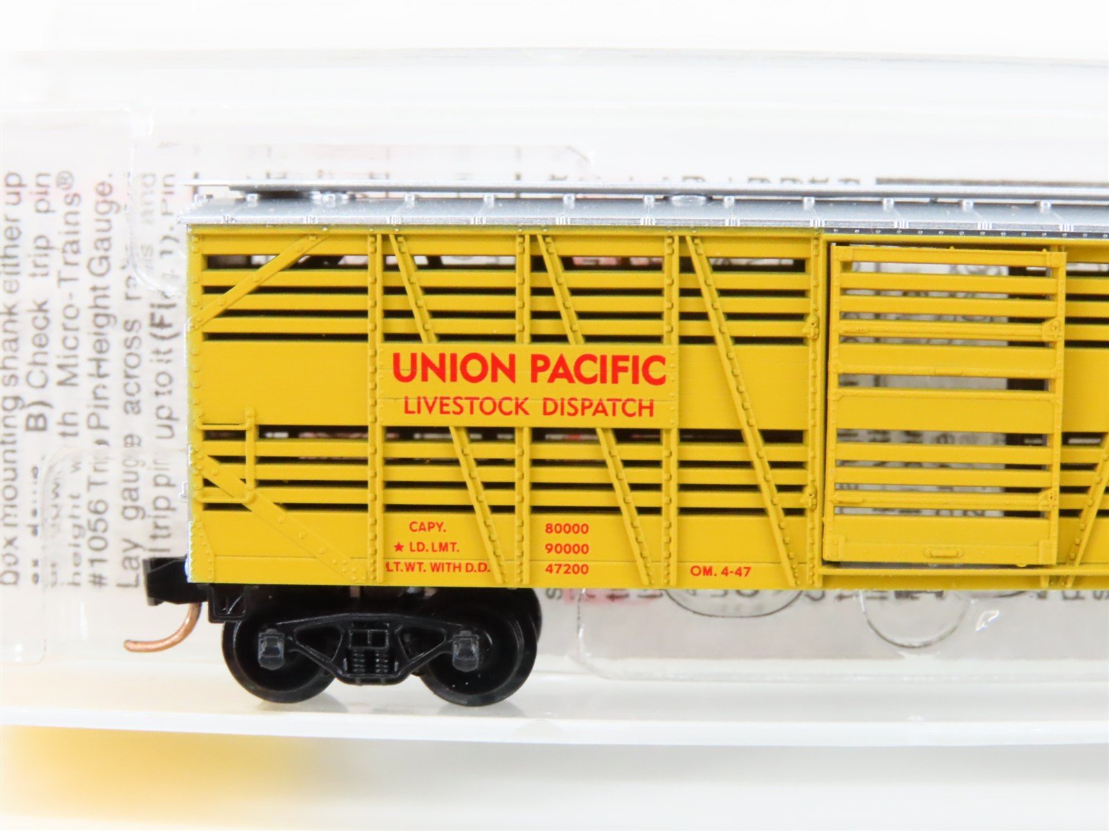N Scale Micro-Trains MTL 35010 OSL UP Union Pacific 40' Despatch Stock Car 47859