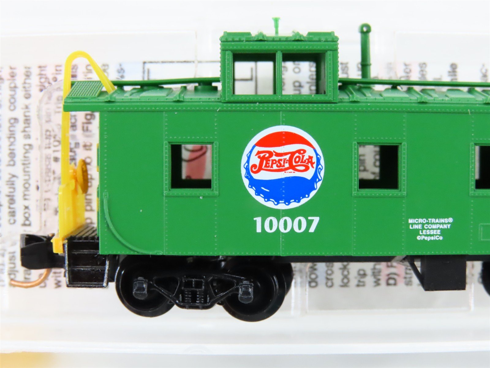 N Scale Micro-Trains MTL 100080 Pepsi-Cola 36' Steel Side Caboose #10007