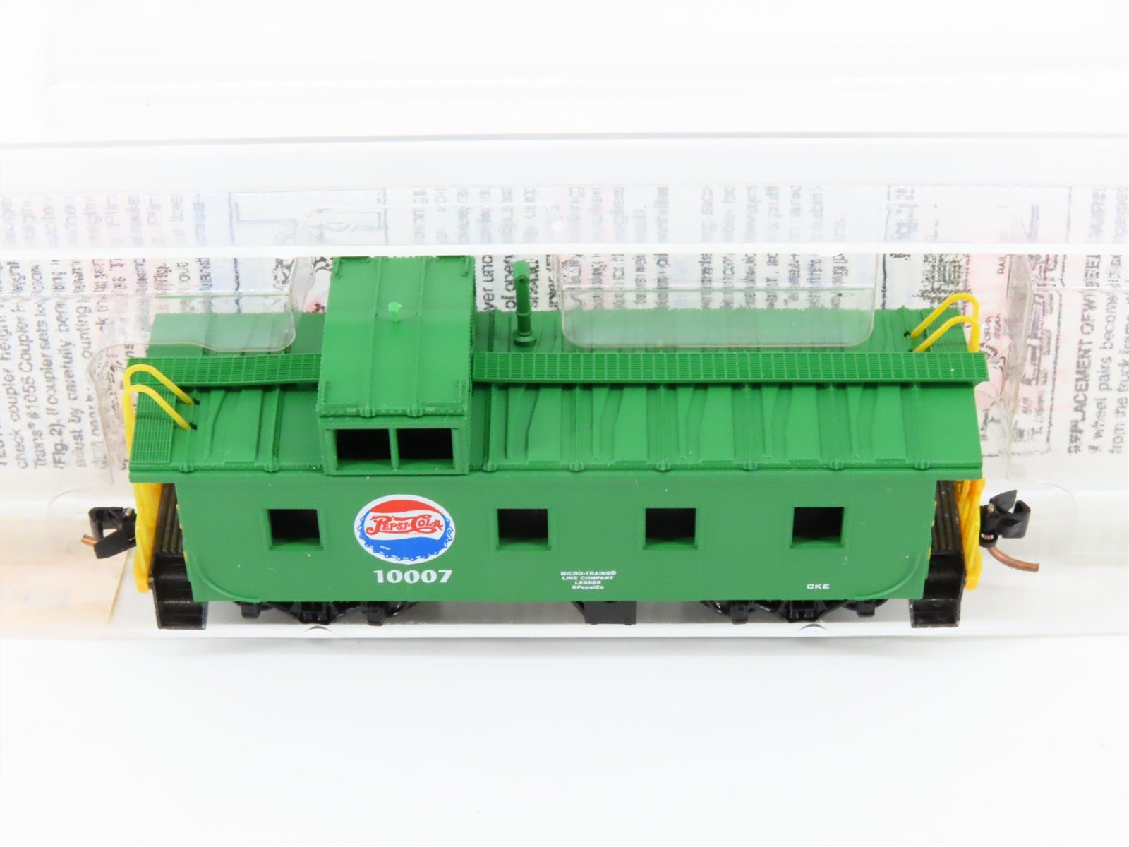 N Scale Micro-Trains MTL 100080 Pepsi-Cola 36' Steel Side Caboose #10007