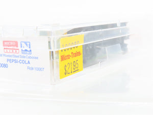 N Scale Micro-Trains MTL 100080 Pepsi-Cola 36' Steel Side Caboose #10007