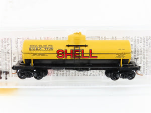 N Micro-Trains MTL 65090/3 SCCX Shell Oil Company 39' Single Dome Tank Car #1100