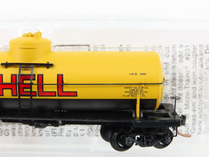 N Micro-Trains MTL 65090/3 SCCX Shell Oil Company 39' Single Dome Tank Car #1100