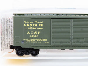 N Scale Micro-Trains MTL 34240 ATSF Santa Fe 50' Double Door Box Car #4260