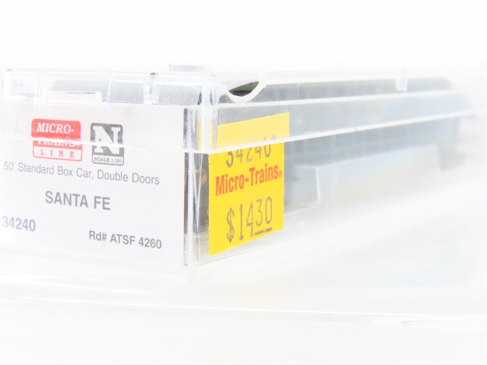 N Scale Micro-Trains MTL 34240 ATSF Santa Fe 50' Double Door Box Car #4260