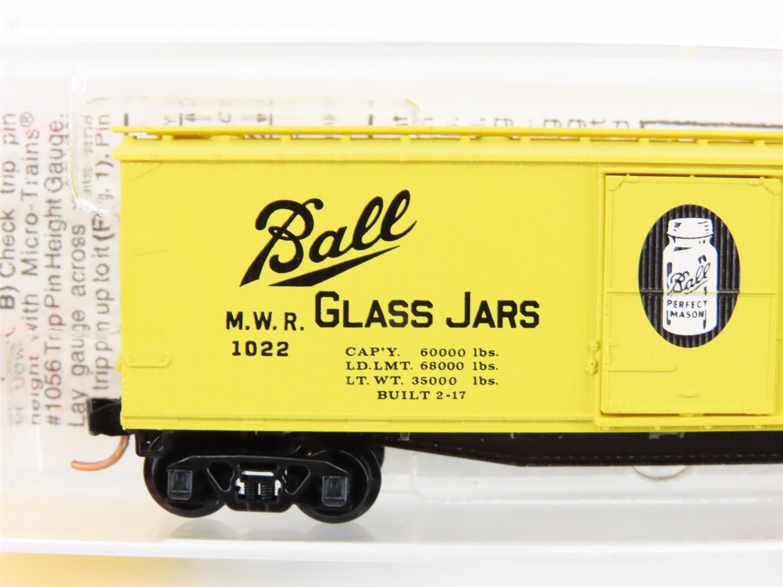 N Micro-Trains MTL 42030 MWR Muncie & Western 40' Single Door Box Car #1022