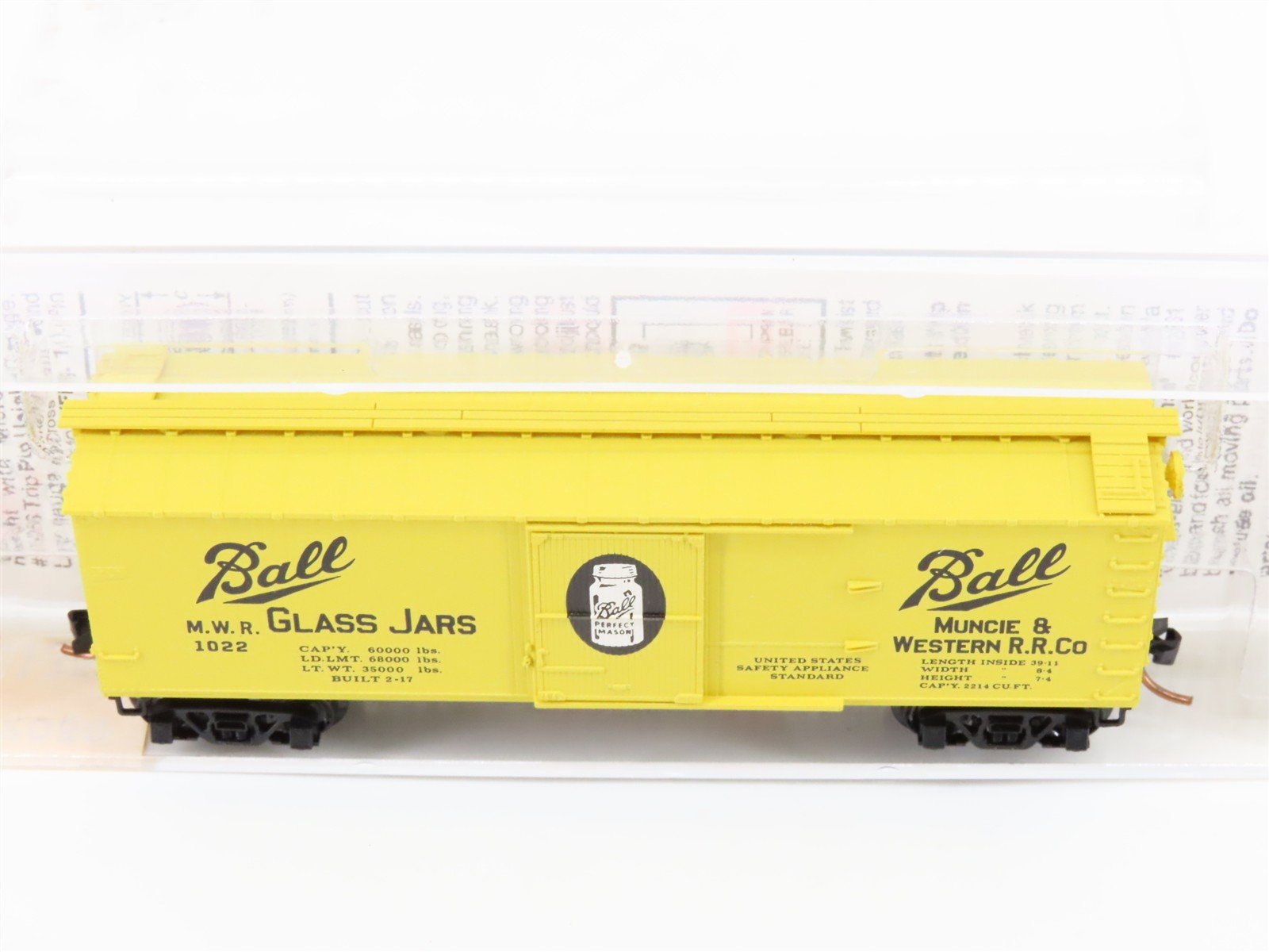 N Micro-Trains MTL 42030 MWR Muncie & Western 40' Single Door Box Car #1022