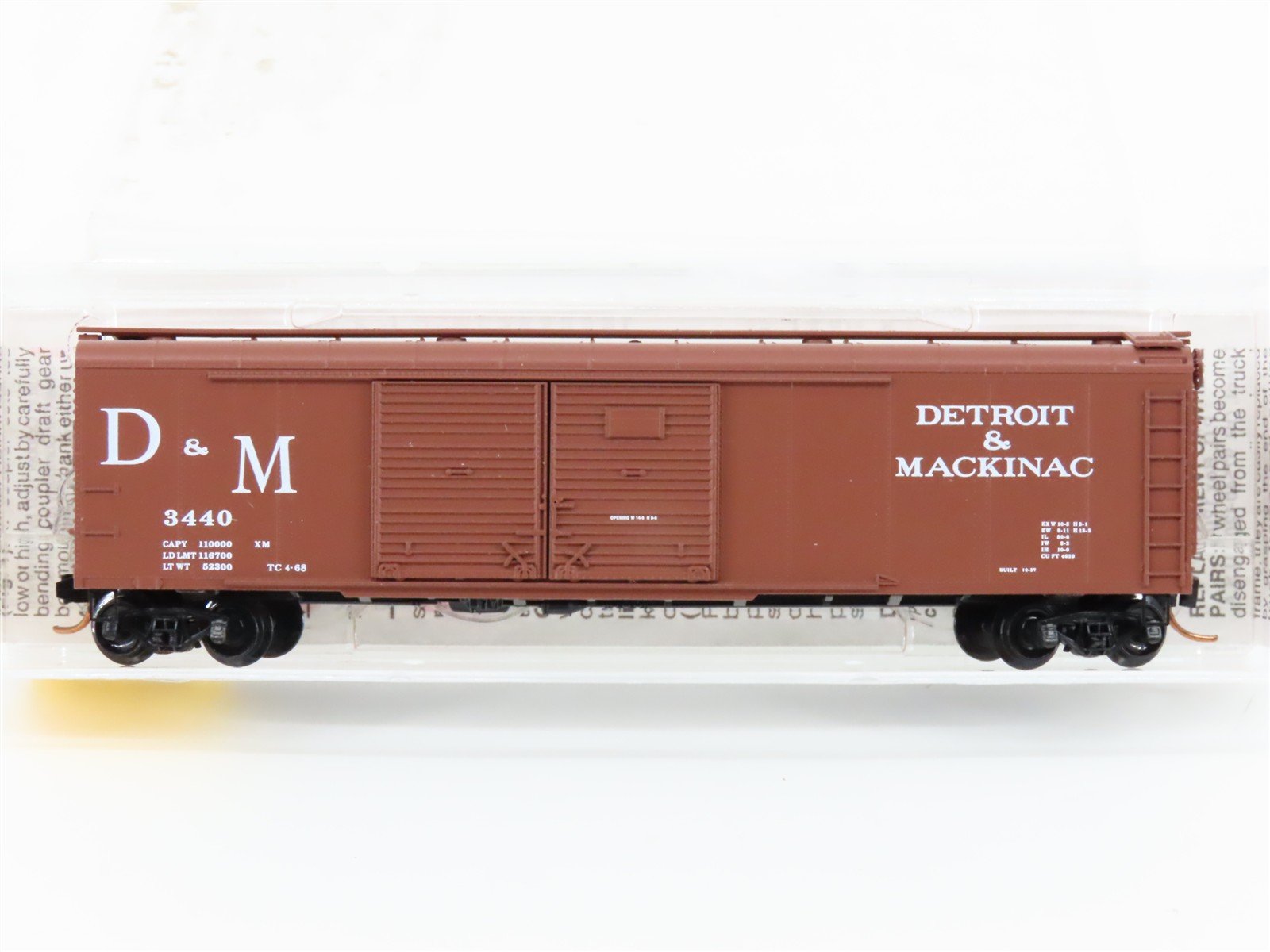 N Scale Micro-Trains MTL 79030 D&M Detroit & Mackinac 50' Wagon Top Box Car 3440