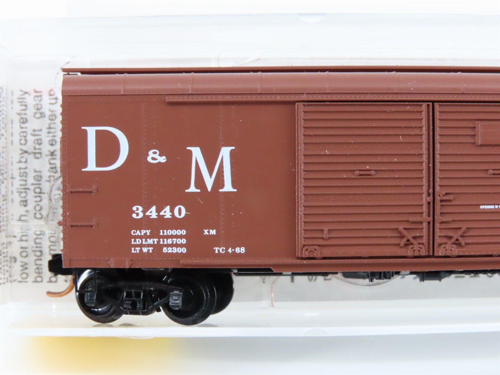 N Scale Micro-Trains MTL 79030 D&M Detroit & Mackinac 50' Wagon Top Box Car 3440
