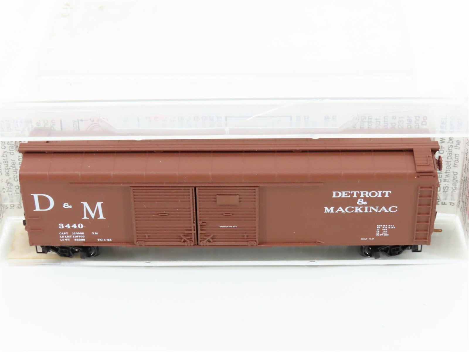 N Scale Micro-Trains MTL 79030 D&M Detroit & Mackinac 50' Wagon Top Box Car 3440