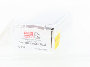 N Scale Micro-Trains MTL 79030 D&M Detroit & Mackinac 50' Wagon Top Box Car 3440