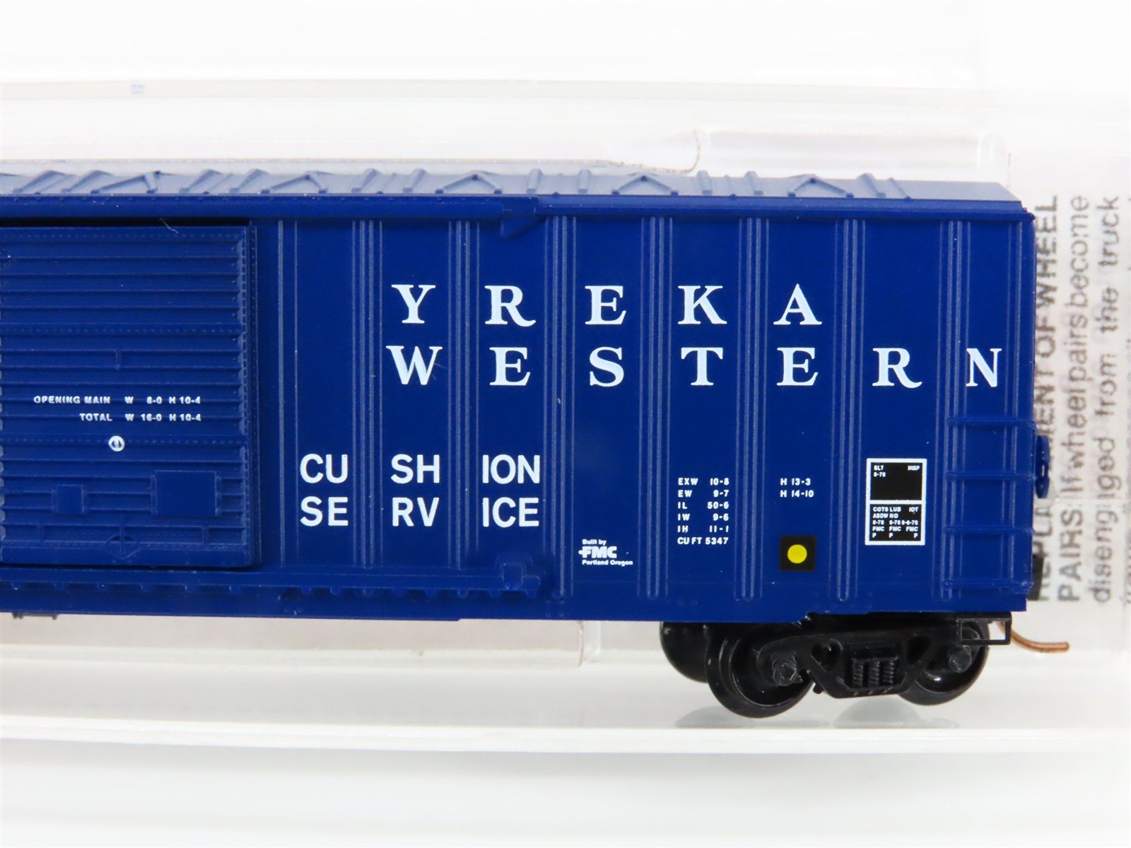 N Scale Micro-Trains MTL 30020 YW Yreka Western 50' Double Door Box Car #25105
