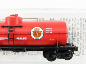 N Scale Micro-Trains MTL 65460 SBX Smokey Bear 39' Single Dome Tank Car #42000
