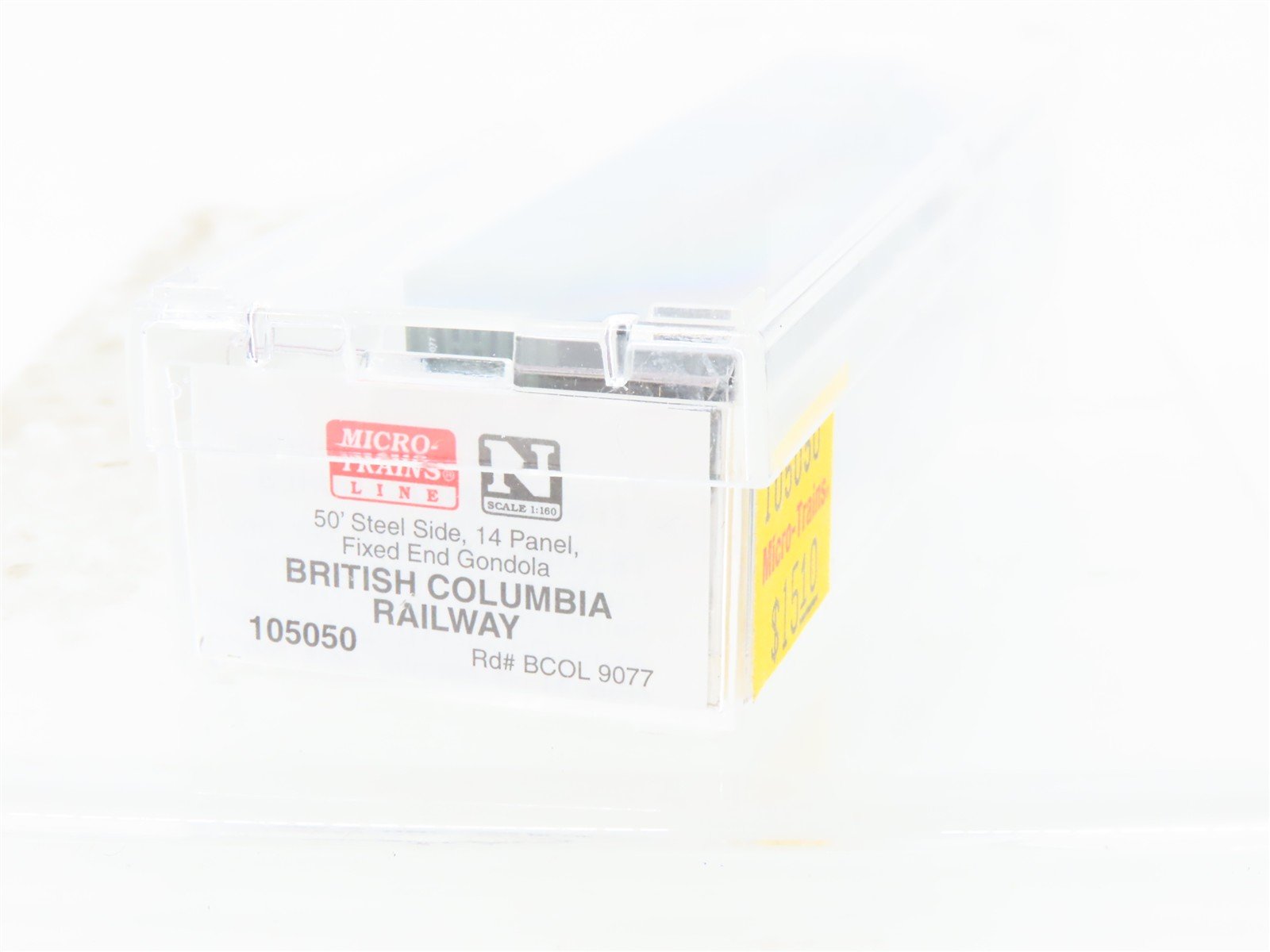 N Scale Micro-Trains MTL 105050 BCOL British Columbia Railway 50' Gondola #9077