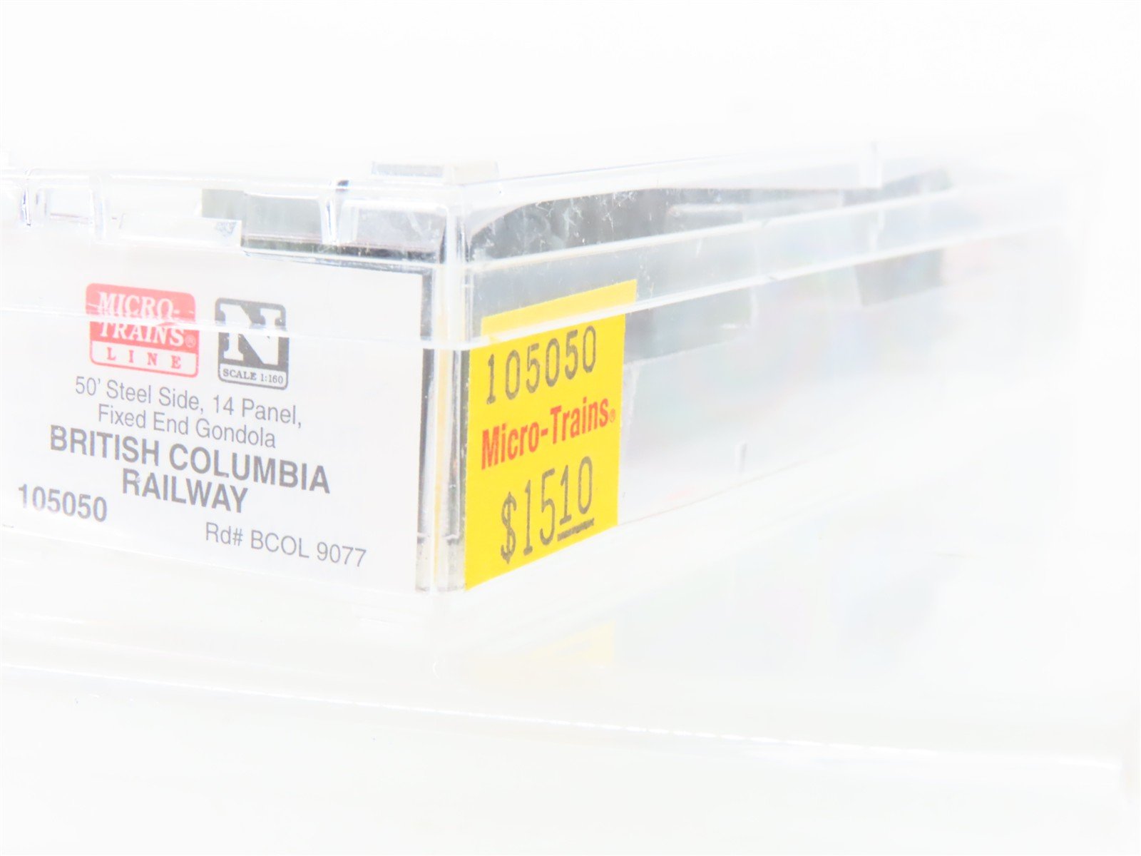 N Scale Micro-Trains MTL 105050 BCOL British Columbia Railway 50' Gondola #9077