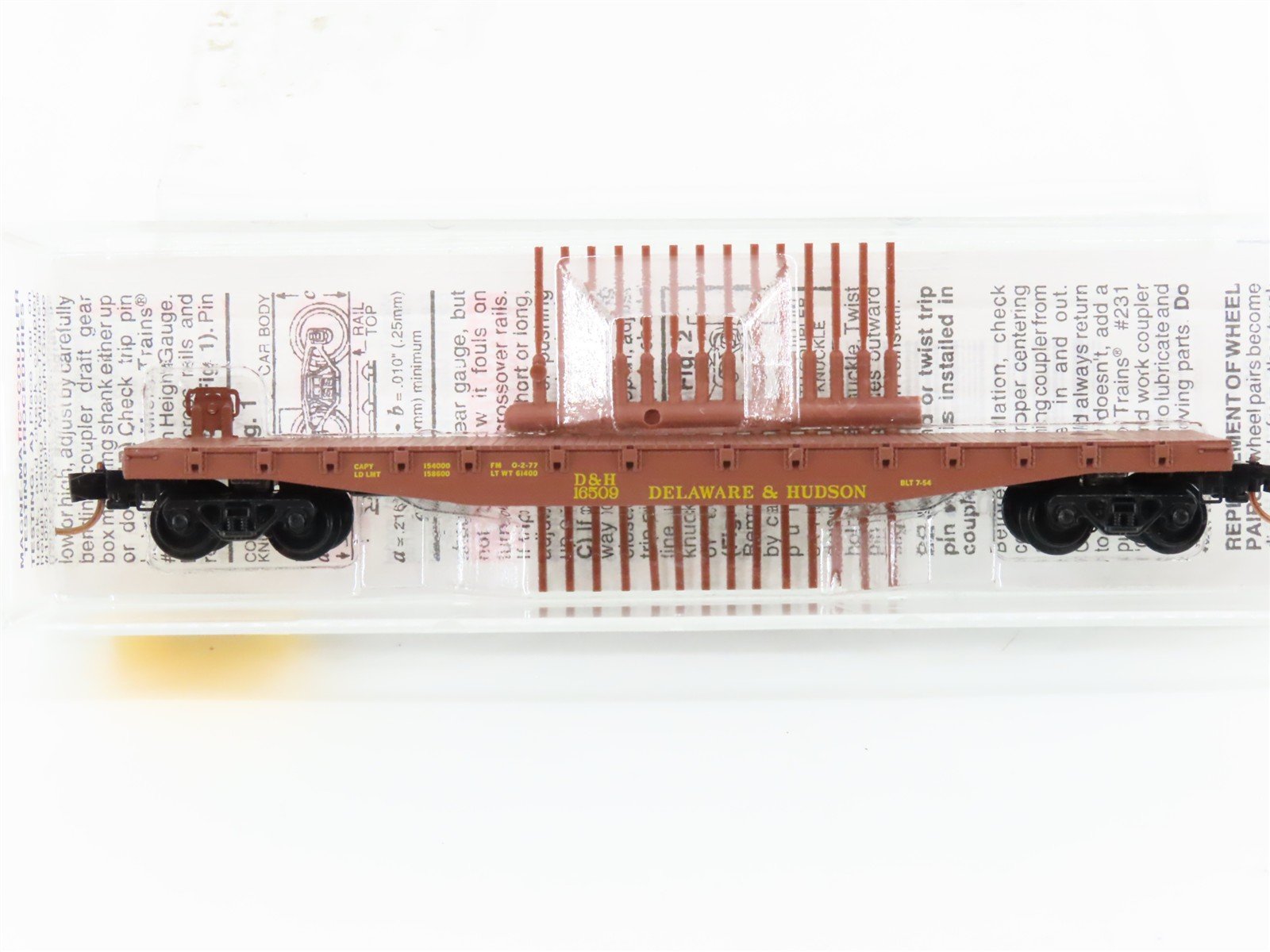 N Scale Micro-Trains MTL 45210 D&H Delaware & Hudson 50' Flat Car #16509