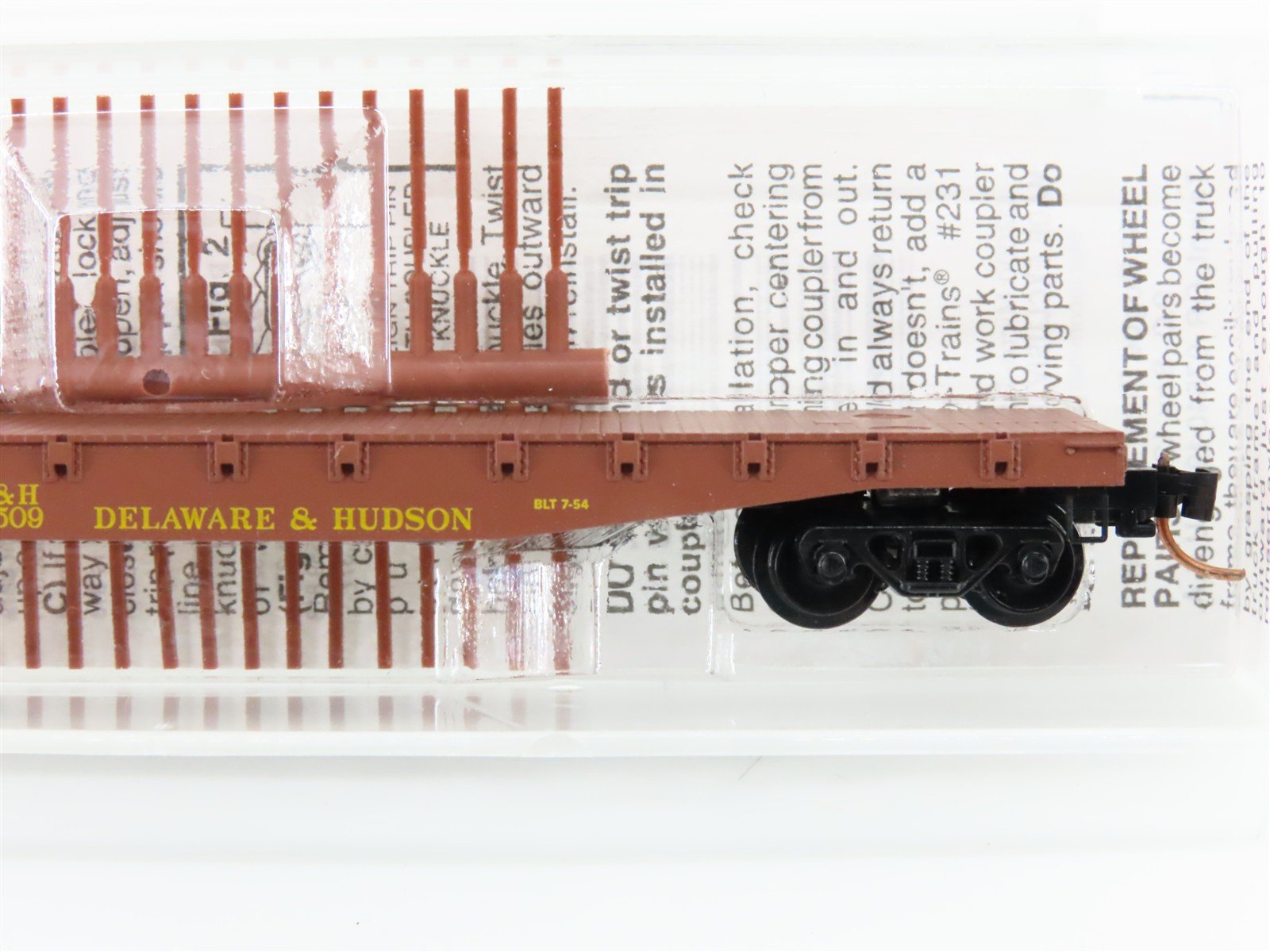 N Scale Micro-Trains MTL 45210 D&H Delaware & Hudson 50' Flat Car #16509