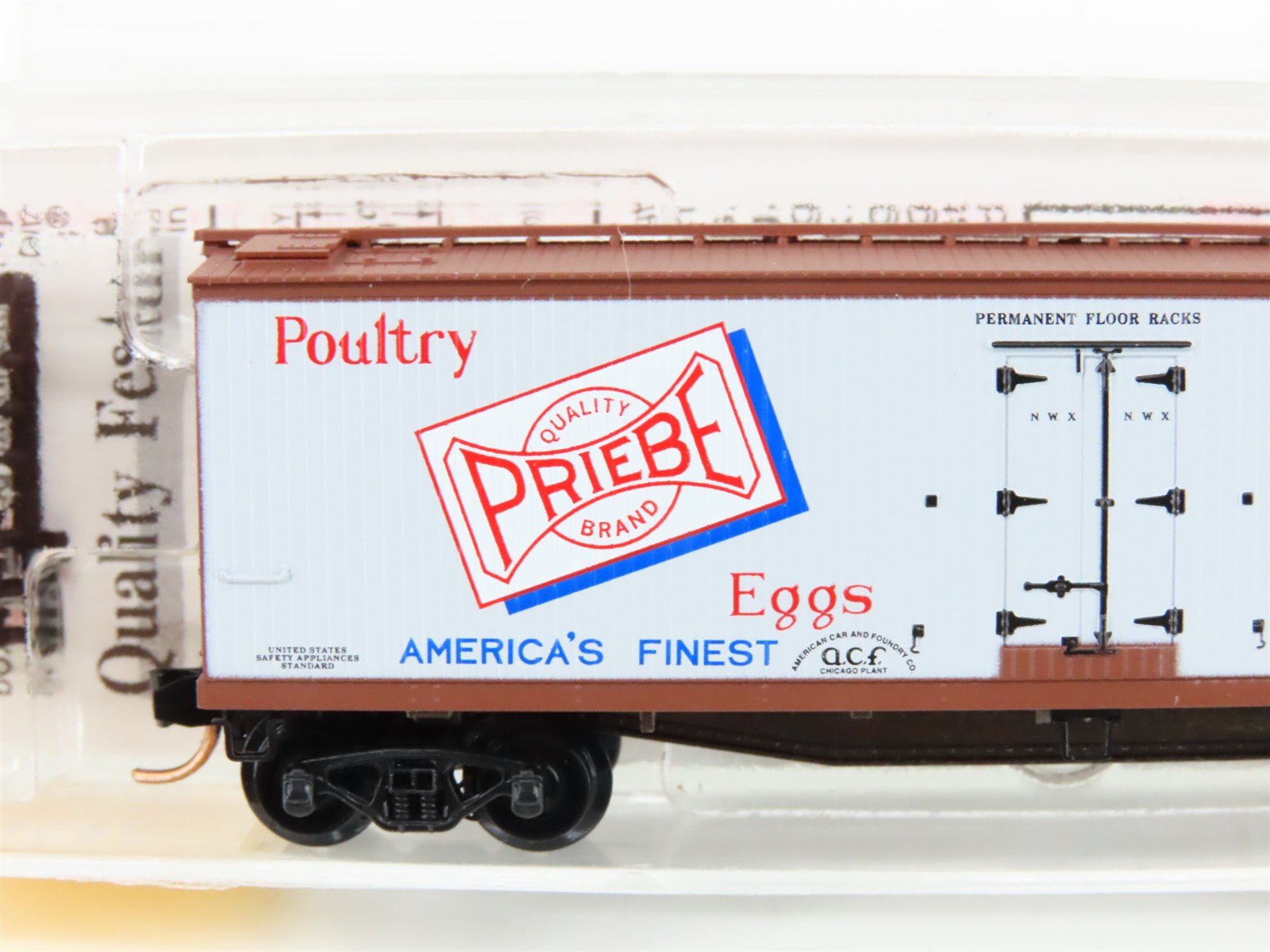 N Scale Micro-Trains MTL 49520 NWX Priebe Poultry & Eggs 40' Wood Reefer #8607