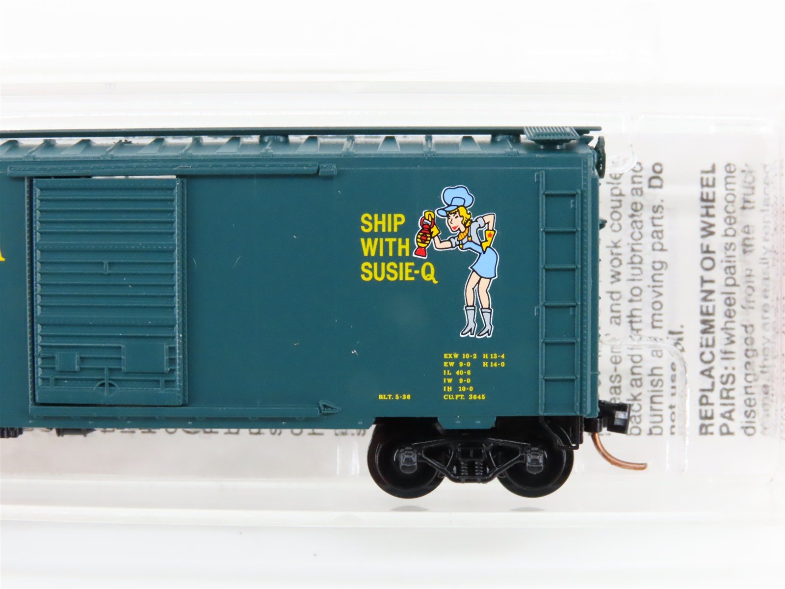 N Scale Micro-Trains MTL 20670 NYSW Susquehanna 40' Single Door Box Car #508