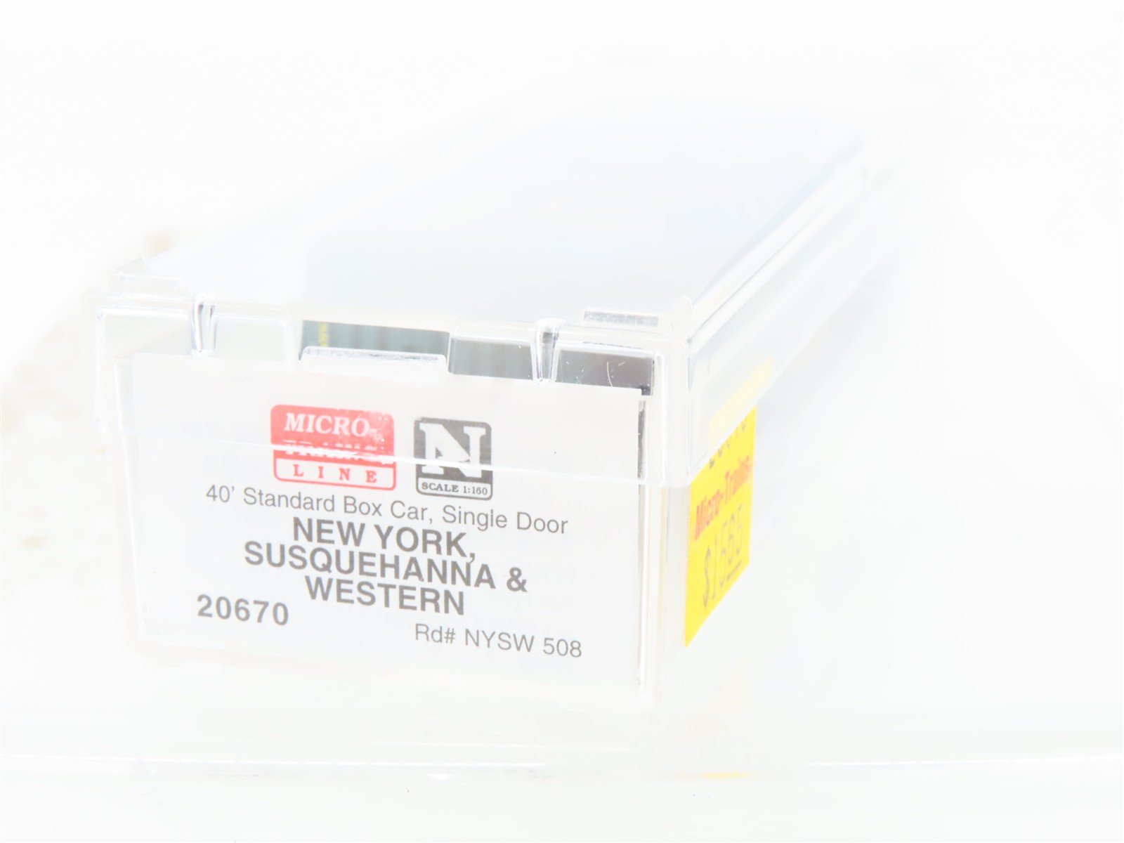 N Scale Micro-Trains MTL 20670 NYSW Susquehanna 40' Single Door Box Car #508