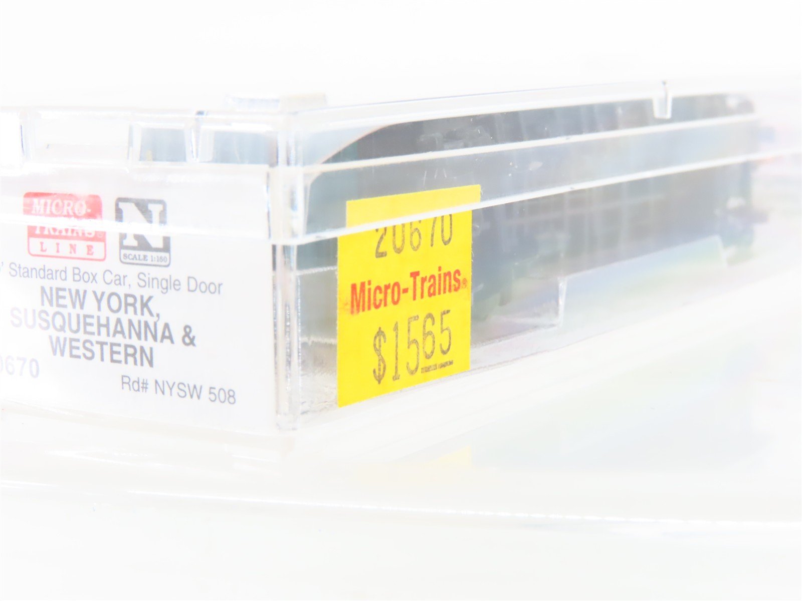 N Scale Micro-Trains MTL 20670 NYSW Susquehanna 40' Single Door Box Car #508