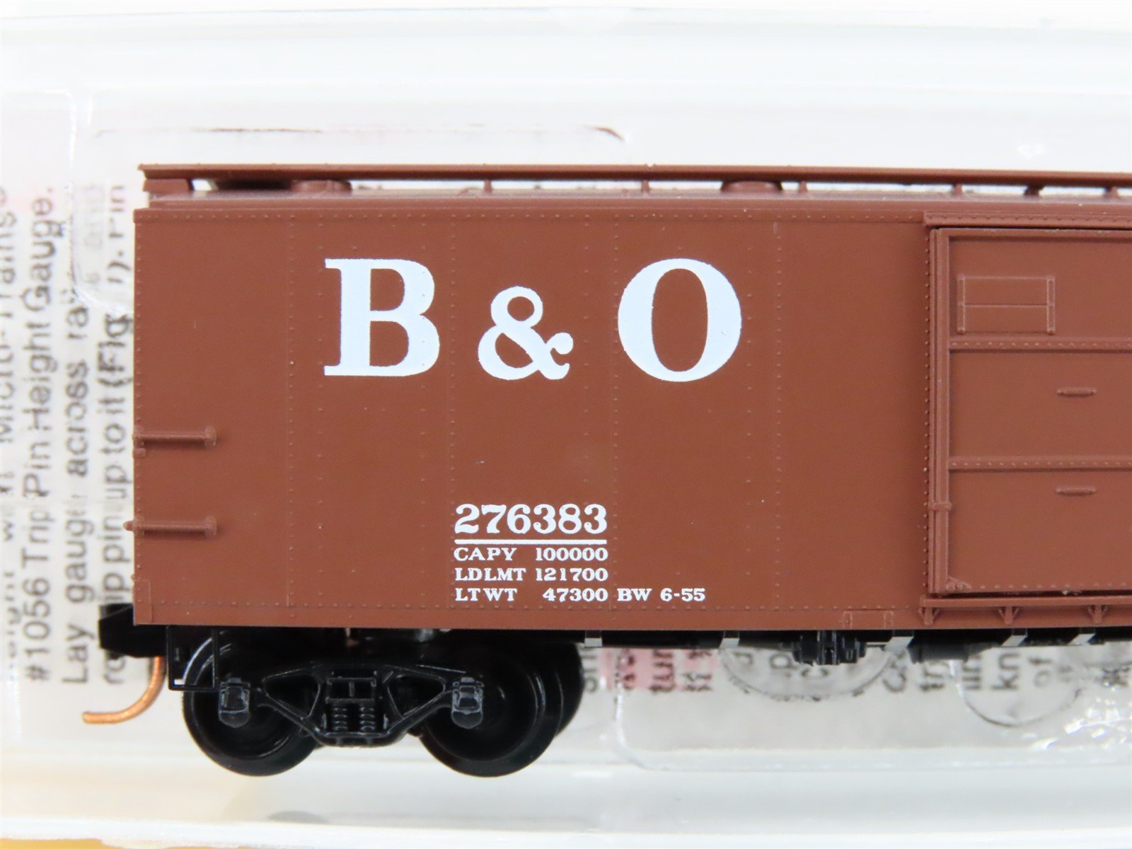 N Scale Micro-Trains MTL 120240 B&O Baltimore & Ohio 40' Steel Box Car #276383