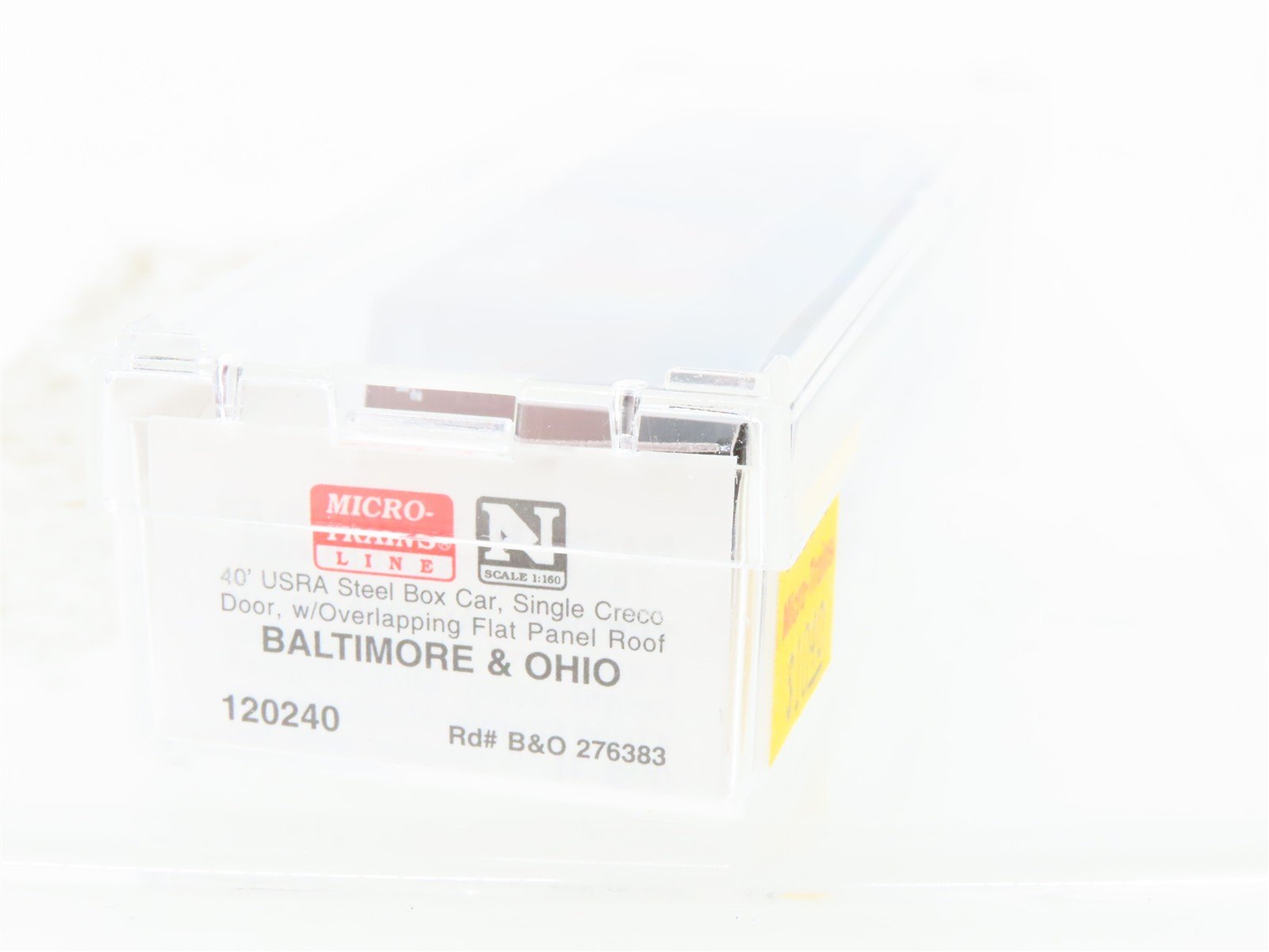 N Scale Micro-Trains MTL 120240 B&O Baltimore & Ohio 40' Steel Box Car #276383