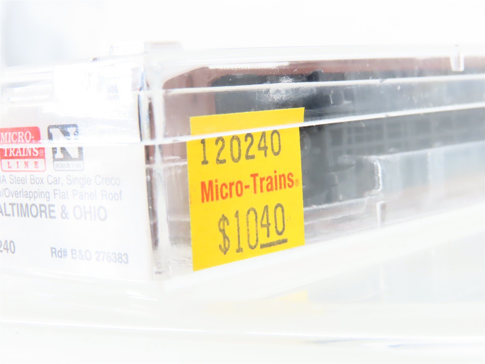 N Scale Micro-Trains MTL 120240 B&O Baltimore & Ohio 40' Steel Box Car #276383