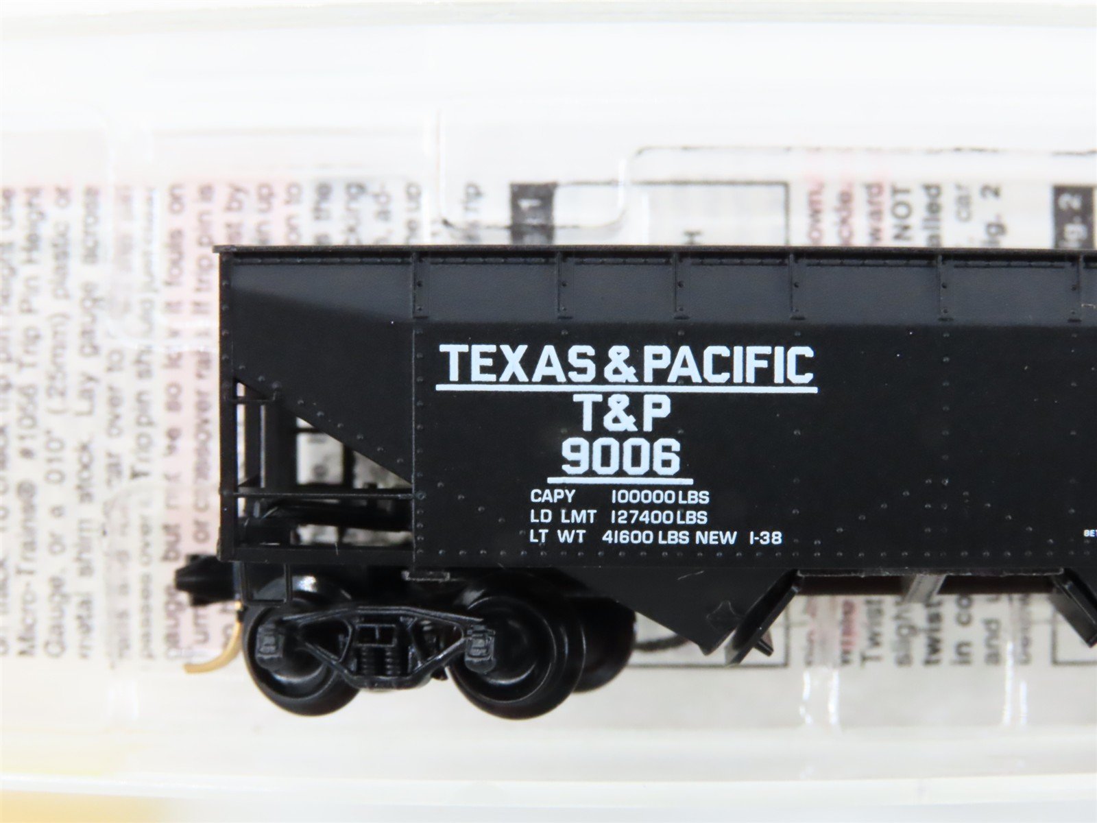 N Scale Micro-Trains MTL 55120 T&P Texas & Pacific 33' 2-Bay Hopper #9006
