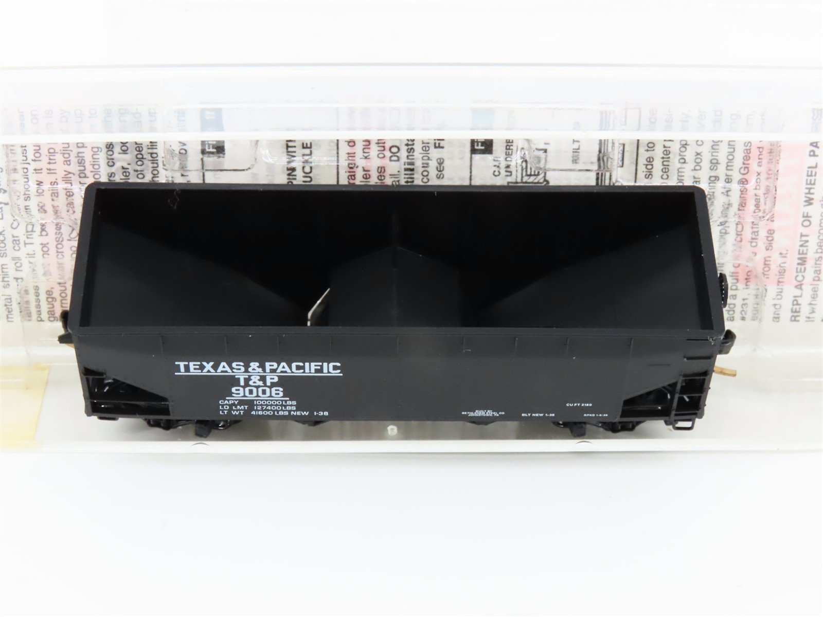 N Scale Micro-Trains MTL 55120 T&P Texas & Pacific 33' 2-Bay Hopper #9006