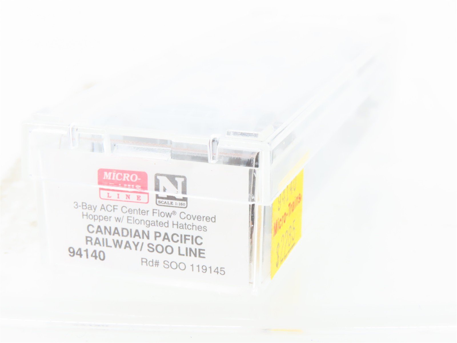 N Scale Micro-Trains MTL 94140 SOO Canadian Pacific 3-Bay Covered Hopper #119145