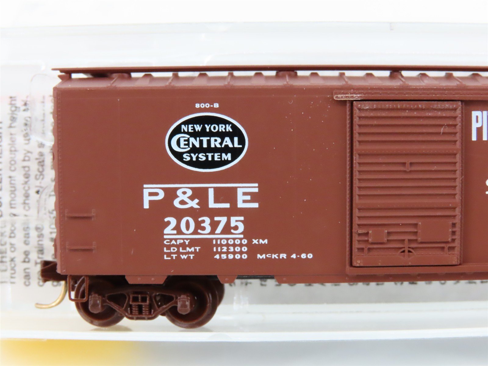 N Scale Micro-Trains MTL 20410 P&LE Pittsburgh & Lake Erie 40' Box Car #20375